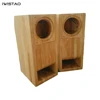 IWISTAO HIFI 4 Inches Full Range Speaker Empty Cabinet 1 Pair Finished Wood Labyrinth Structure for Tube Amplifier ► Photo 1/6