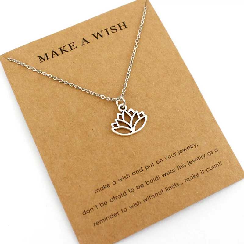 

Lotus Pendants Necklaces OHM Buddha Mala Yoga Chakra OM Charms Women Men Unisex Girl Handmade Fashion Jewelry Gift Drop Shipping