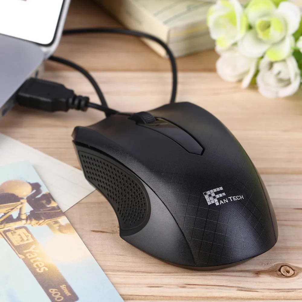 

New Design 3D Scroll Wheel 1000 DPI USB Wired Optical Gaming Mice Mouse For Desktop PC Laptop HOT