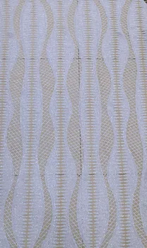 

5yards embroidery lace fabric J-1255 sequins african newest tulle mesh lace for sawing dress