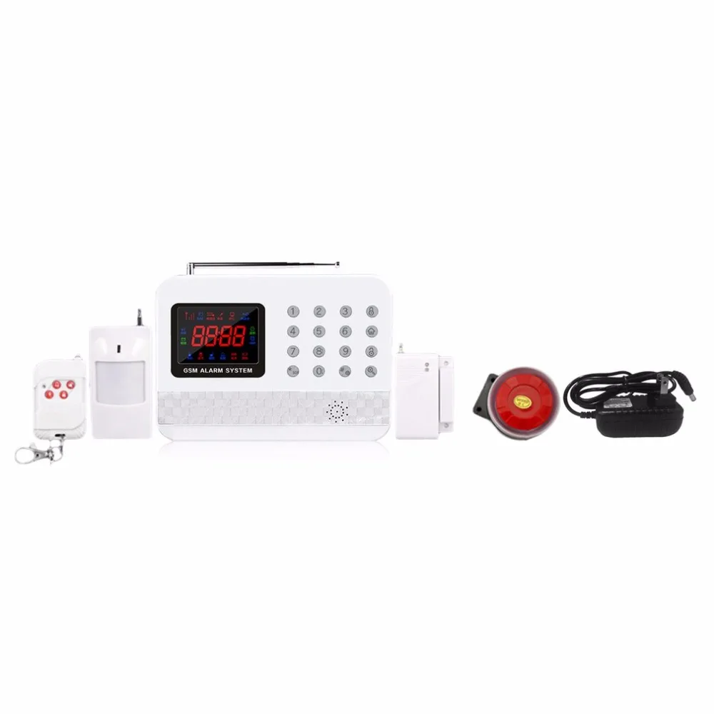 

Wireless Smart Digital GSM Alarm G61 Home Burglar Security Alarm System Detector Sensor Kit Remote Control 8 Modes 315/433 MHz
