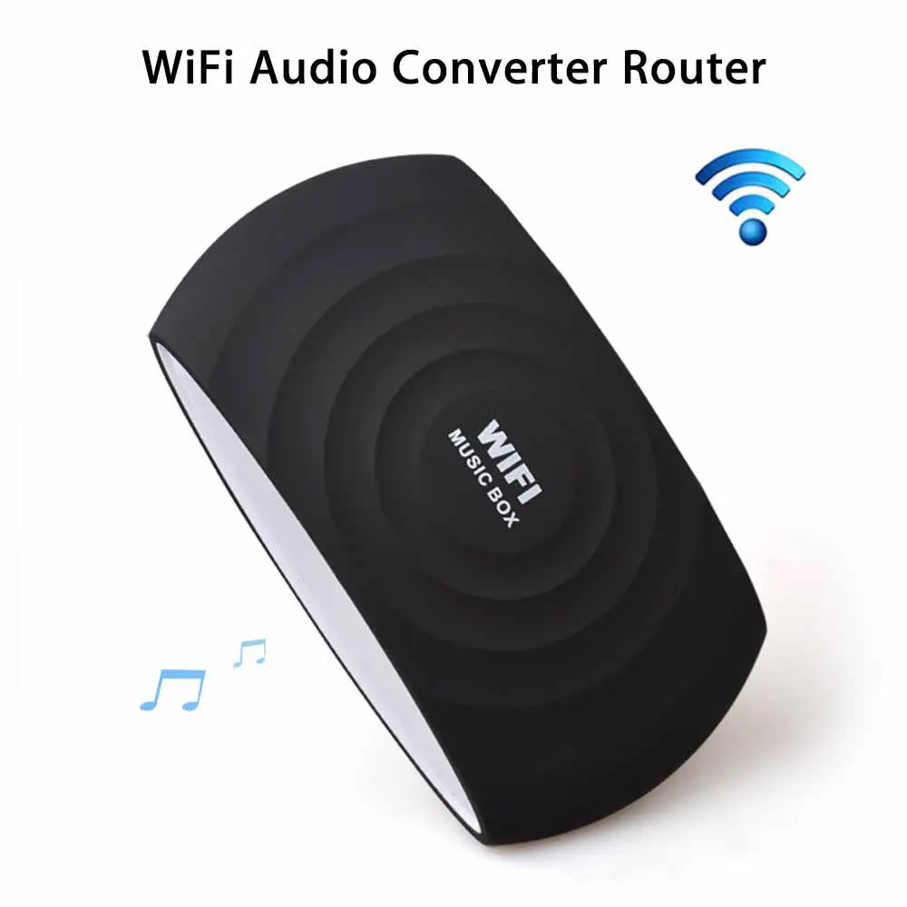 WiFi Speaker Draadloze Router AUX HiFi 300 Mbps 3.5mm Audio Wifi Muziekdoos Luidspreker Android IOS Smartphone Versterker Luidspreker