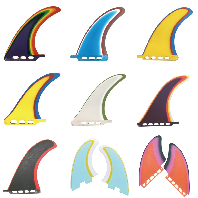 

2019 Colorful Paddle Fin Surfboard Single Racing Fin Longboard Fin For Surfing