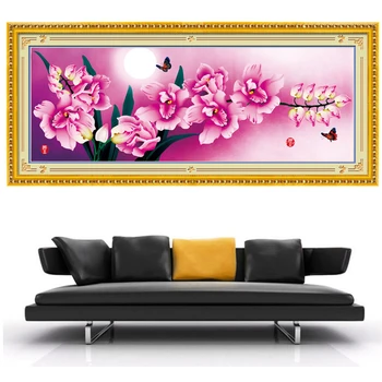 

rhinestone 5D cube diamond painting magnolia flower butterfly moon diamond embroidery diy diamond mosaic for home decor 105x43cm