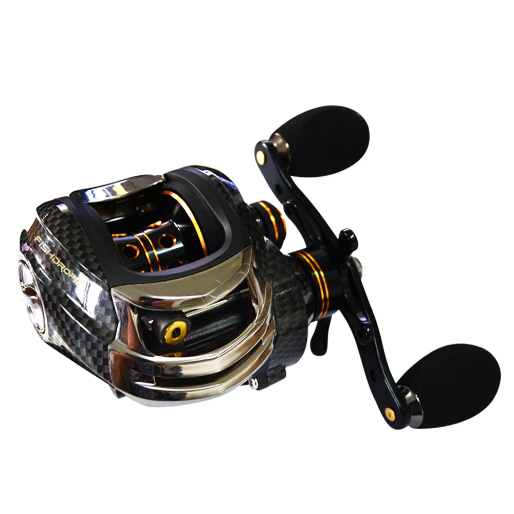 

Fishdrops Fishing Reel Spinning Baitcasting Fishing Reel 7.0:1 Bait Casting Reels 17+1 Ball Bearings Left/Right Hand De Pesca