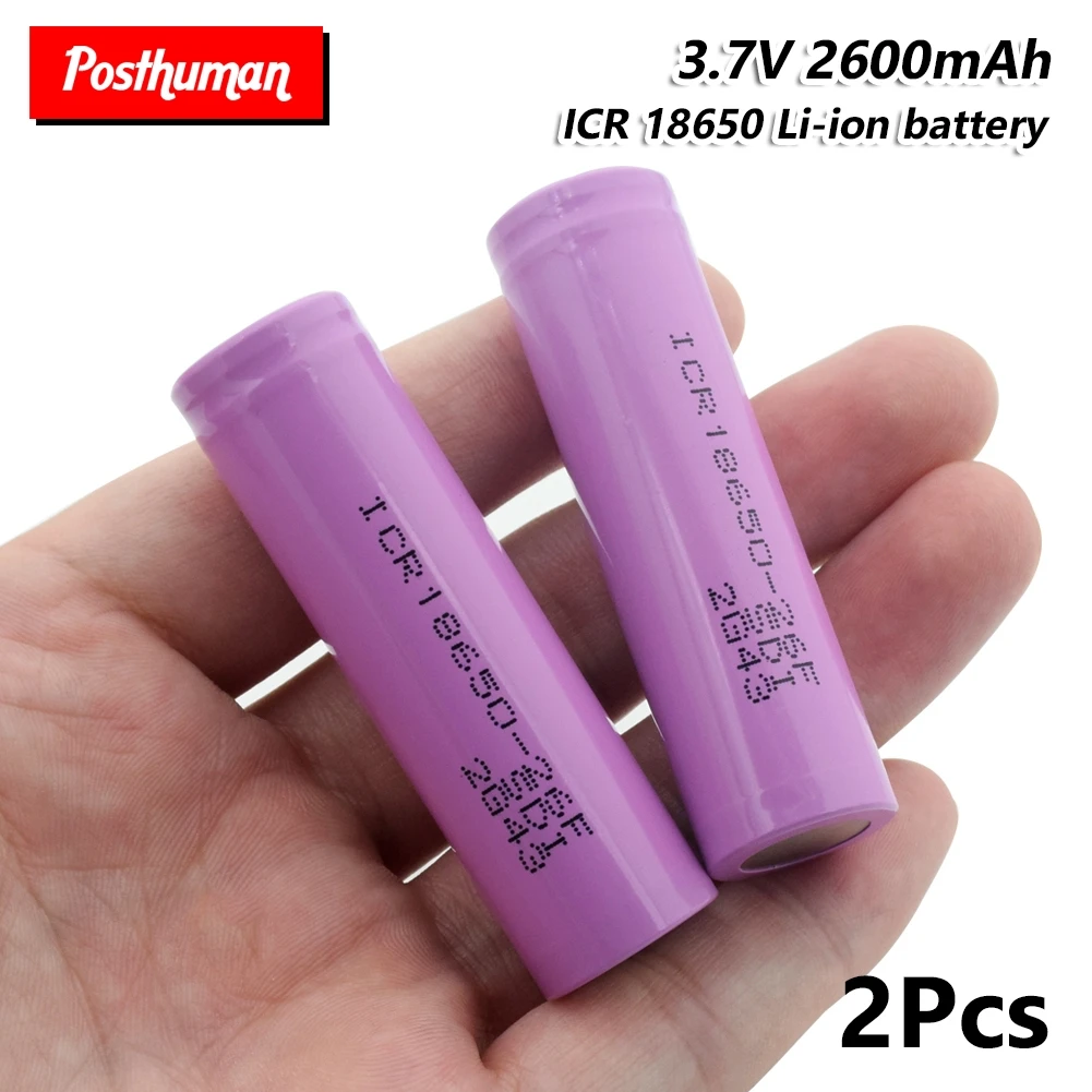 Литий ионный аккумулятор ICR 18650 26F 3 7 мАч 1/2/4/6/8/10x2600 в|Перезаряжаемые батареи| |