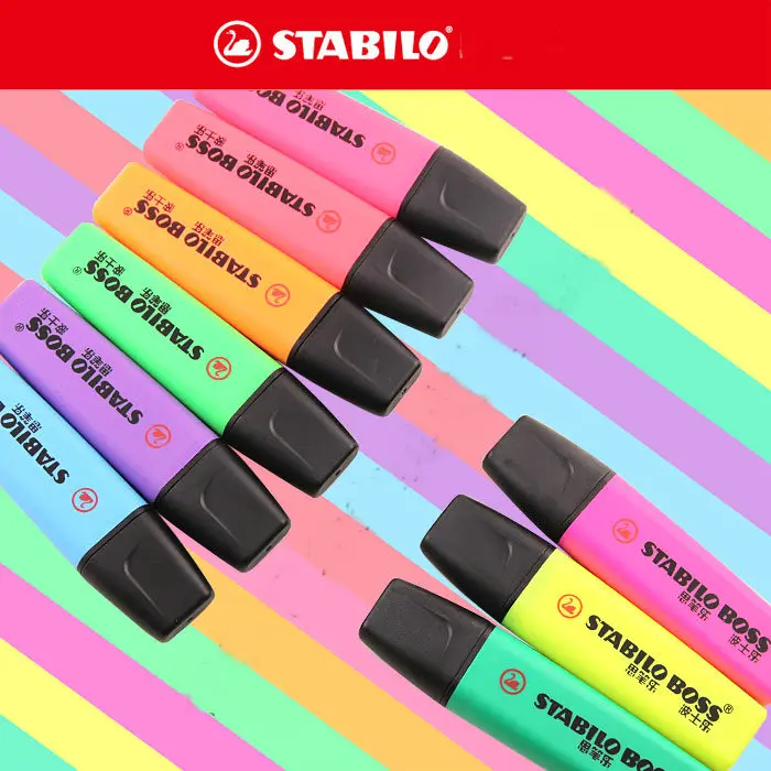 Stabilo Textmarker Boss 70 хайлайтер 9 цветов на выбор Германия