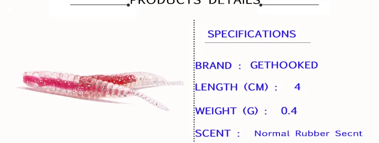 Micro Fishing Japan Worm Swimbait Jigging Fishing Head Soft Lures 24pcs 4cm 0.4g Shad Fly Fishing Silicon Fishing Lure (4)
