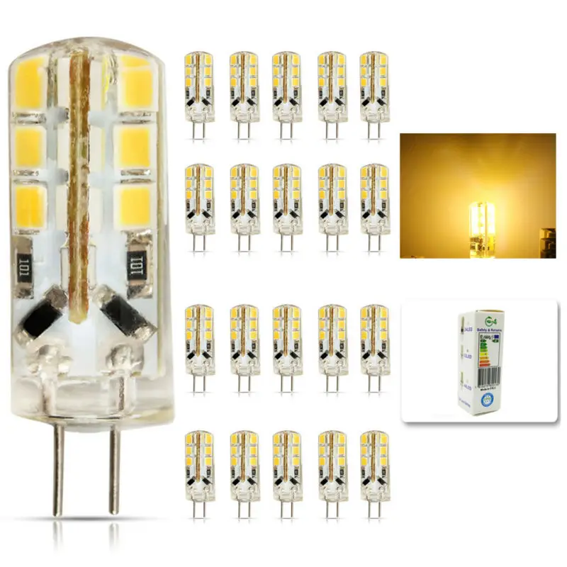 

20pcs/lot led G4 2835 SMD 6W DC 12V G4 24LED Lamp halogen lamp g4 led 12v LED Bulb lamps warranty 2Y Lighting Spotlight