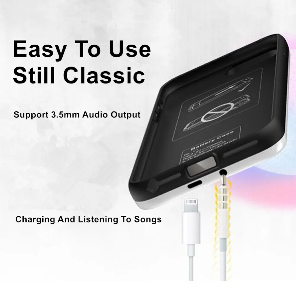 For iphone 7 Battery Case Battery Case Phone Case Small Speaker 3 in 1 Charger Cover Power Bank For iphone 6 6s 7 Battery Case (11)