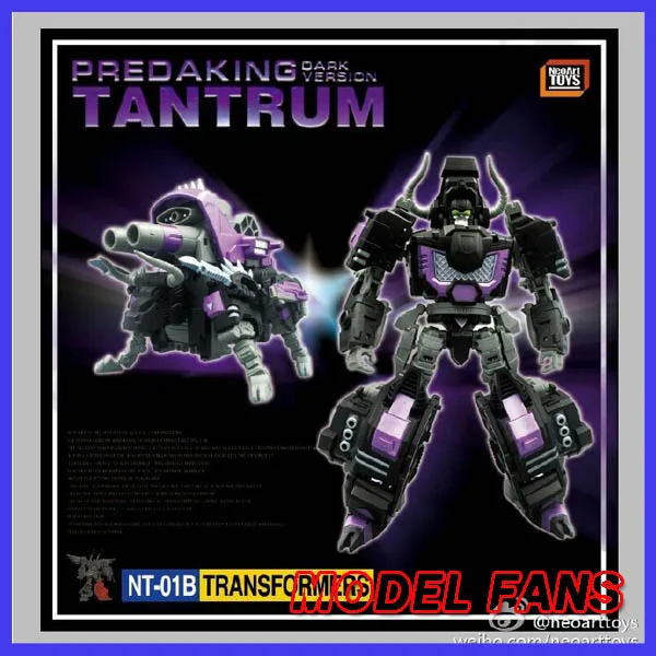 Модельные фанаты в наличии neoart toys ko MMC робот-трансформер черный Predaking Tantrum Rhino bison