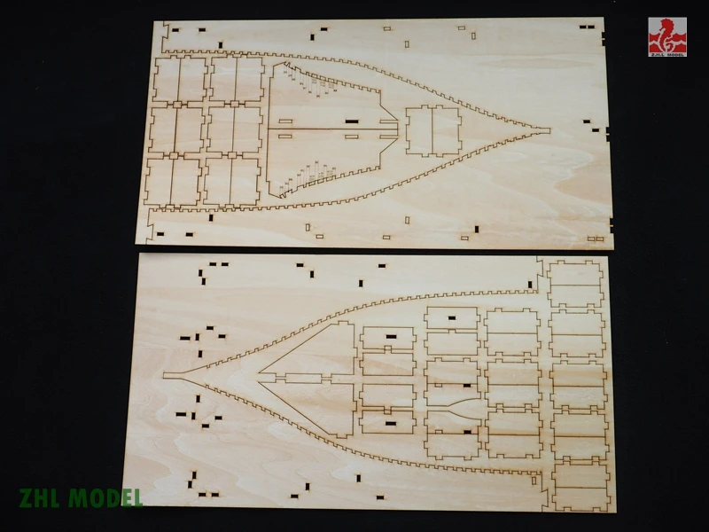 ZHL Le Requin1750 цельные ребра модель корабль дерево