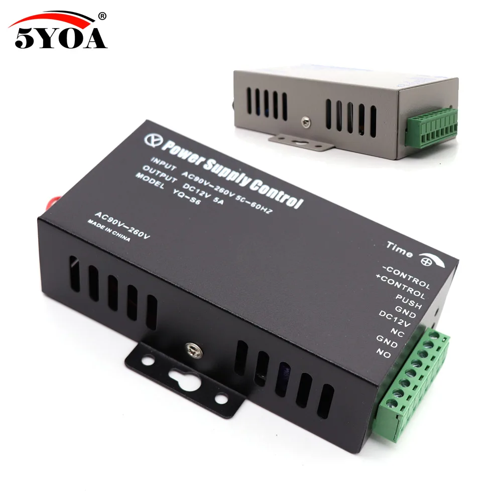 

Access Control Power Supplier Transformer DC 12V 3A Door system Switch AC 110~240V Delay time max 15s High Quality Control