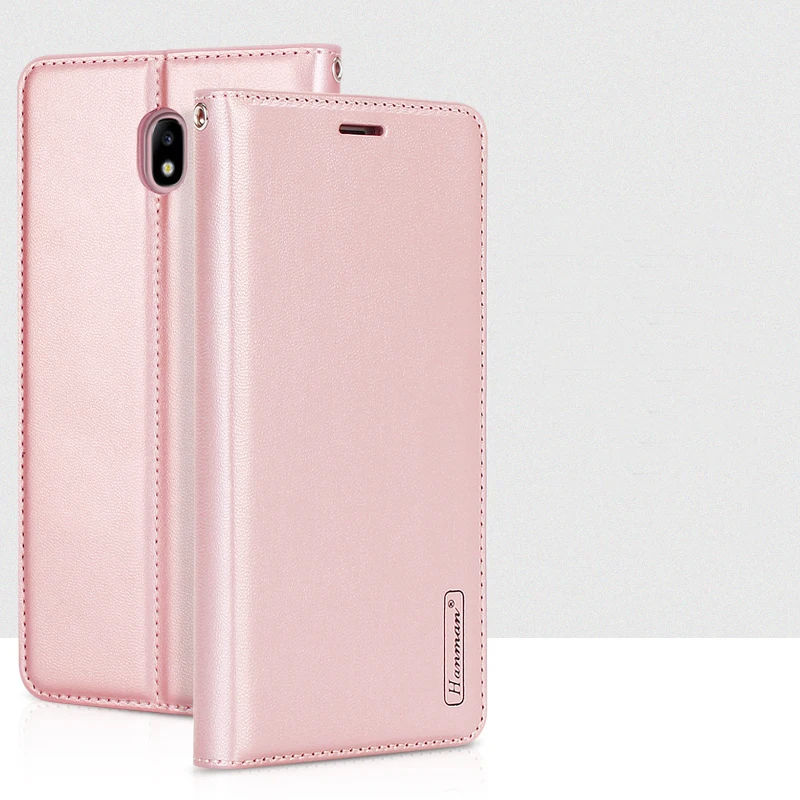 Hanman для samsung Galaxy J7 2017 J730 кожаный бумажник чехол Pro книги Стиль кремния задняя