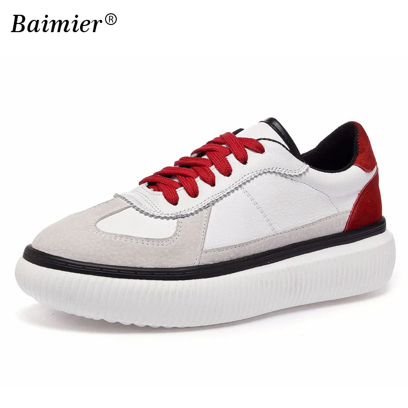 

New 2018 Women Flats Platform Shoes High Quality Genuine Nubuck Leather Autumn Shoes Student lace Up Heighening Shoes