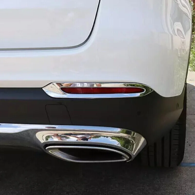 

For Mercedes Benz GLC 2016 2017 2018 ABS Plastic Chrome Car rear fog lampshade foglight cover trim auto accessories Car styling