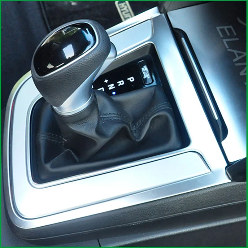 Для hyundai Elantra AD LHD, ручка переключения передач для салона автомобиля, панель прикуривателя, рамка, накладка, наклейка, автомобильная накладка