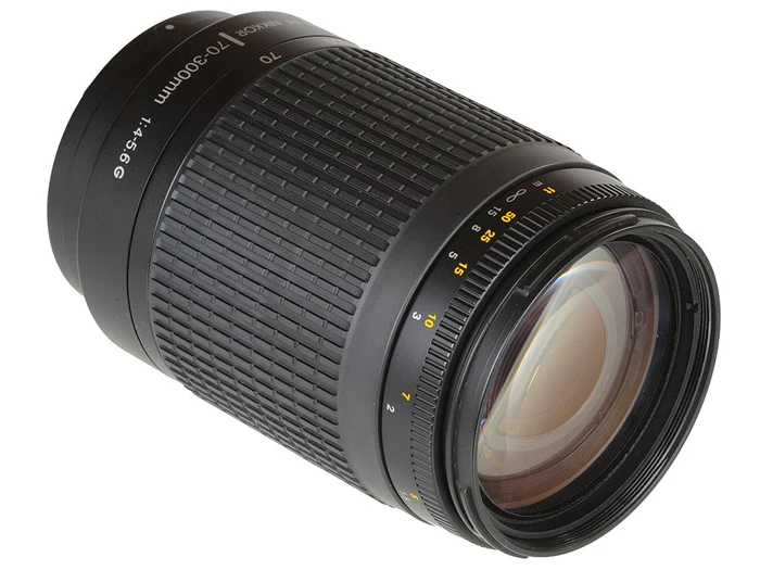Зум-объектив Nikon 70-300 мм f/4-5 6G с ручным фокусом только ручная фокусировка |