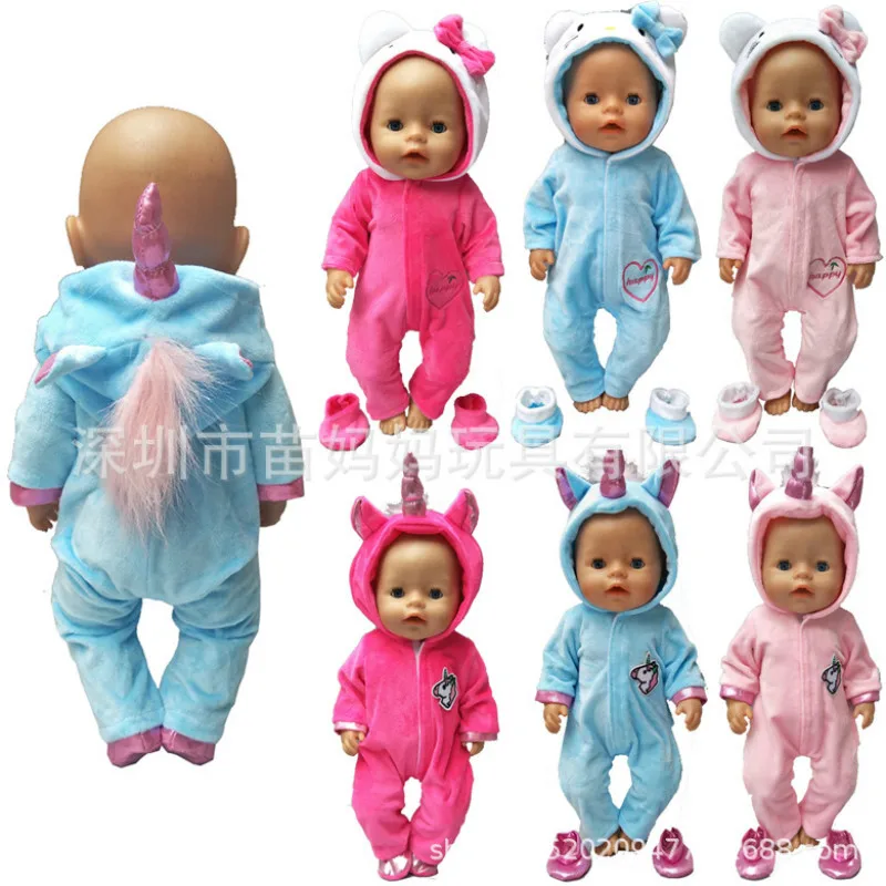 

Baby Born Doll Clothes for 43cm Born Baby Doll Coat 17 Inches Reborn Baby Doll Christmas Clothes Unicornio Outfit for Doll