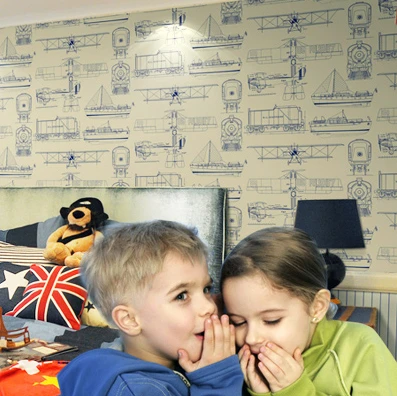 

beibehang Wallpaper Roll Cartoon Pattern Environmental Protection Non-woven For Wall paper Kids Bedroom papel de parede 3d mural