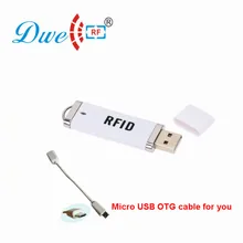DWE CC RF USB RFID считыватель карт для Android Mini 125 кГц TK4100 или 13,56 МГц MF NFC портативный сканер type C P01