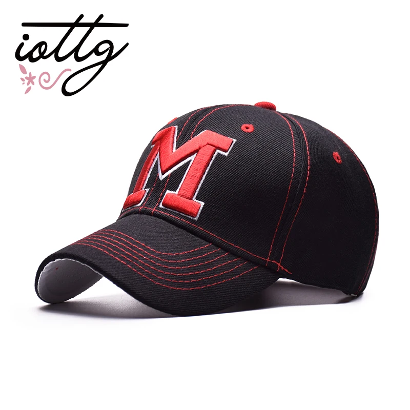 IOTTG New Brand Letter M Embroidered Baseball Cap For Men Women Sports
