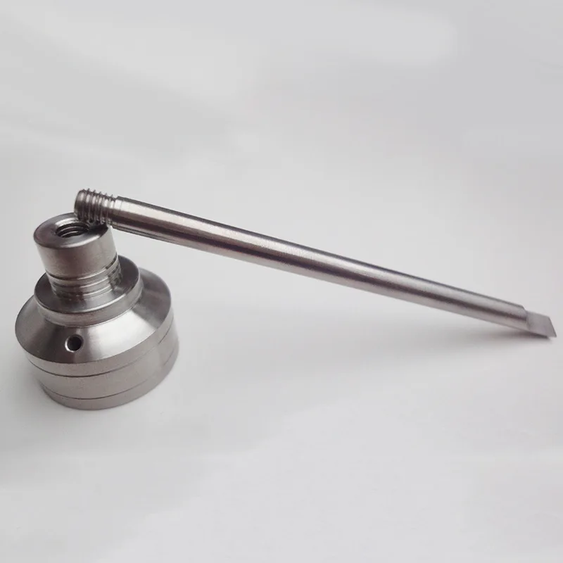 19mm Domeless Titanium Carb Cap with Wax Oil Dabber Flat Head Tool