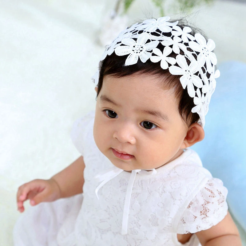 white lace headband