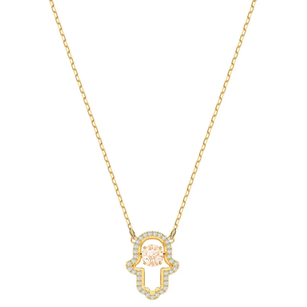 

MULIER 2019 New High Quality LUCKILY Necklace Fresh Romantic Glorious Crystal Send Girlfriend Mother Luxury Jewelry Gifts
