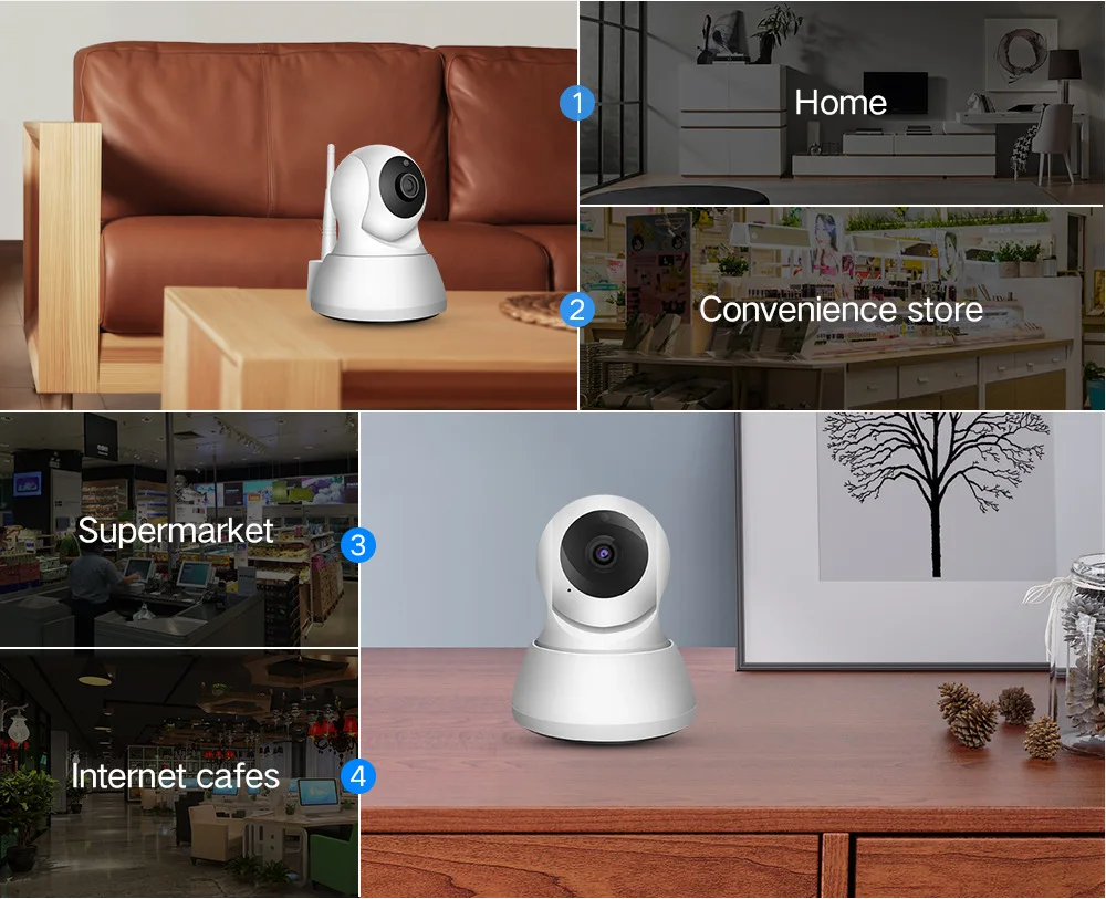 volemer HOT Ip Camera Home Security Wireless wifi hd Network Camera Two Way Audio IR Night Vision Mobile Monitoring Baby Monitor (3)