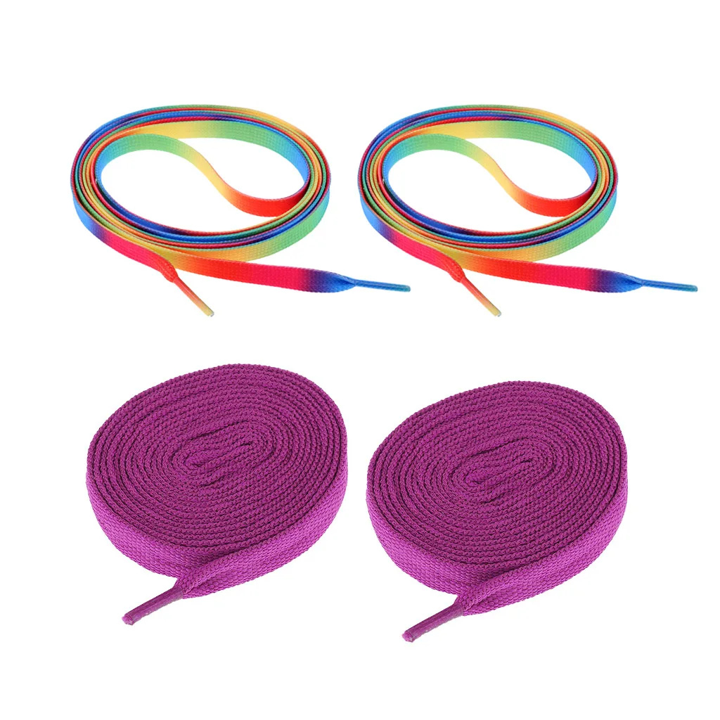 2 Pairs Roller Inline Skate Shoelaces Skates Strings Shoe Laces 180cm