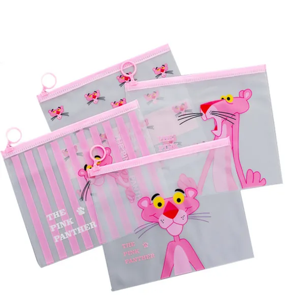 

Cute Pink Leopard Unicorn Transparent Travel Cosmetic Bag Make Up Case Makeup File Bag Women Organizer Toiletry Storage Kit Box