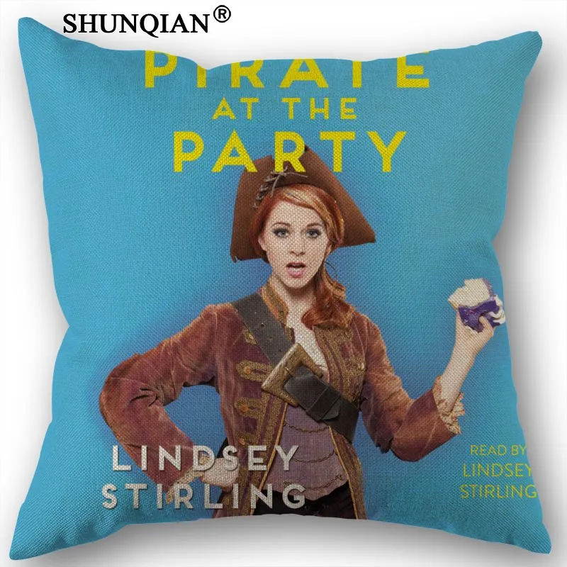 12 Заказная наволочка из парусины с принтом Lindsey Stirling 45x45 см с одной стороны Свадебная декоративная наволочка льняное белье Наволочка - Цвет: 12