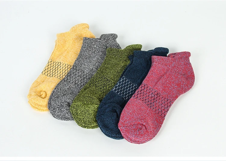 Разноцветные дышащие дезодорирующие носки Harajuku для альпинизма, впитывающие пот, мужские короткие однотонные модные носки