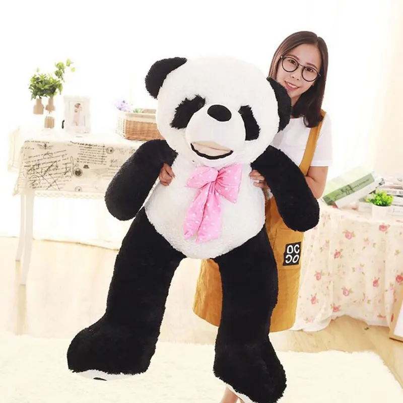 Oso Panda De Peluche Gigante Hug Fun 134 Cm En Mercado Libre