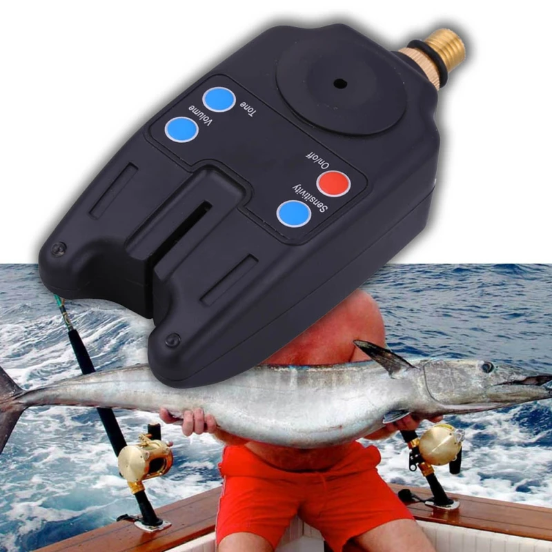 

Fishing Bite Alarm Water Resistant Adjustable Tone Volume Sensitivity Sound Alert for Fishing new