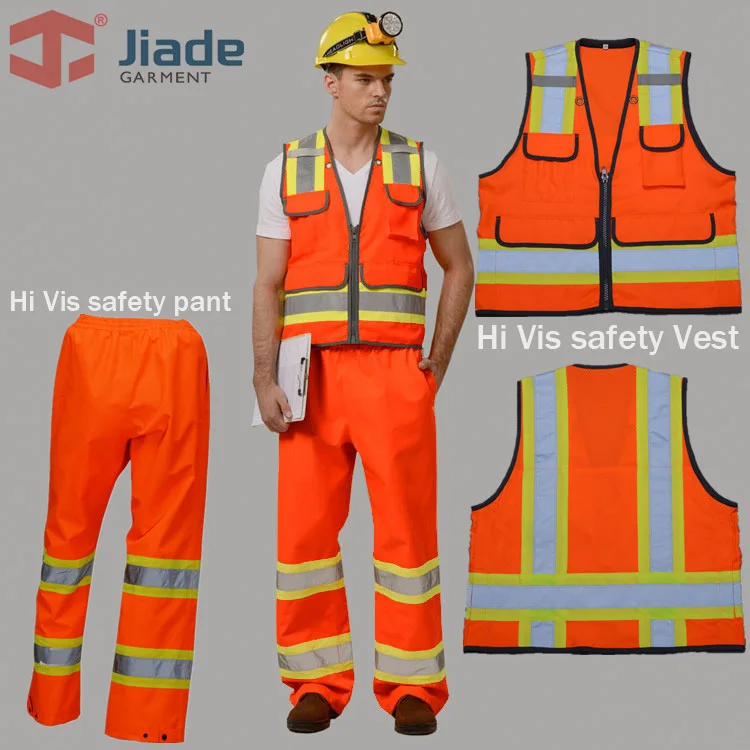 Jiade High Quality High Visibility Reflective Vest Working Clothes