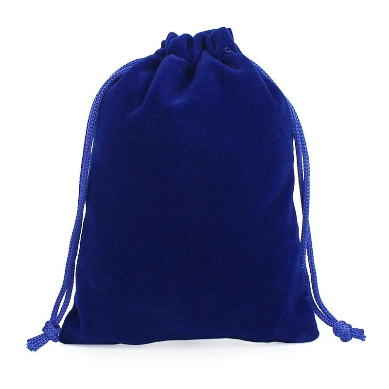 Royal blue 50 шт./лот бархатный мешок с кулиской 5x7/7x9/9x12/10x15 см мешочки небольшой размер ювелирных изделий подарок дисплей упаковка сумки может быть настроен - Цвет: Royal blue