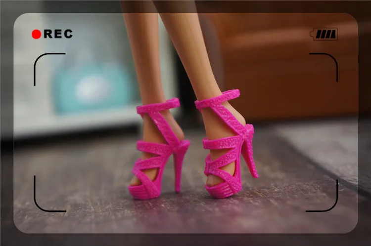 1/6 Модная Кукла обувь высокого качества разных цветов обувь на высоком каблуке кукла длиной 30 см обувь на плоской подошве; туфли принцессы для куклы Барби