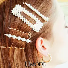 UMODE Новые простые жемчужные заколки для волос, заколки для волос, наборы, модные аксессуары для девушек и женщин, свадебные украшения, подарки
