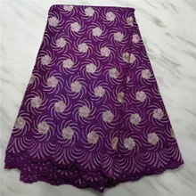 Последний нигерийский кружевной Африканский швейцарское хлопчатобумажное кружево высокое качество швейцарская вуаль кружева в швейцарском стиле для свадебного платья PL091738