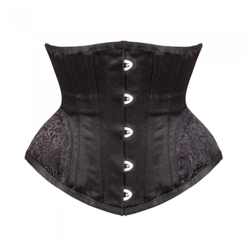 

Vintage Waist Shaper Corset S-2XL Slim Black Steel Boned Underbust Overbust Corset