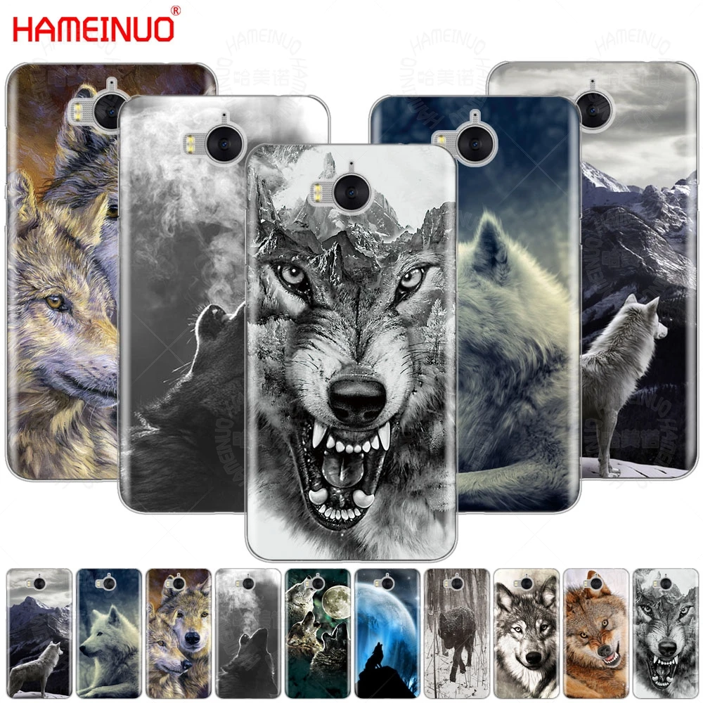 Чехол для мобильного телефона с изображением волка huawei honor 3C 4X 4C 5C 5X 6 7 Y3 Y6 Y5 2 II Y560