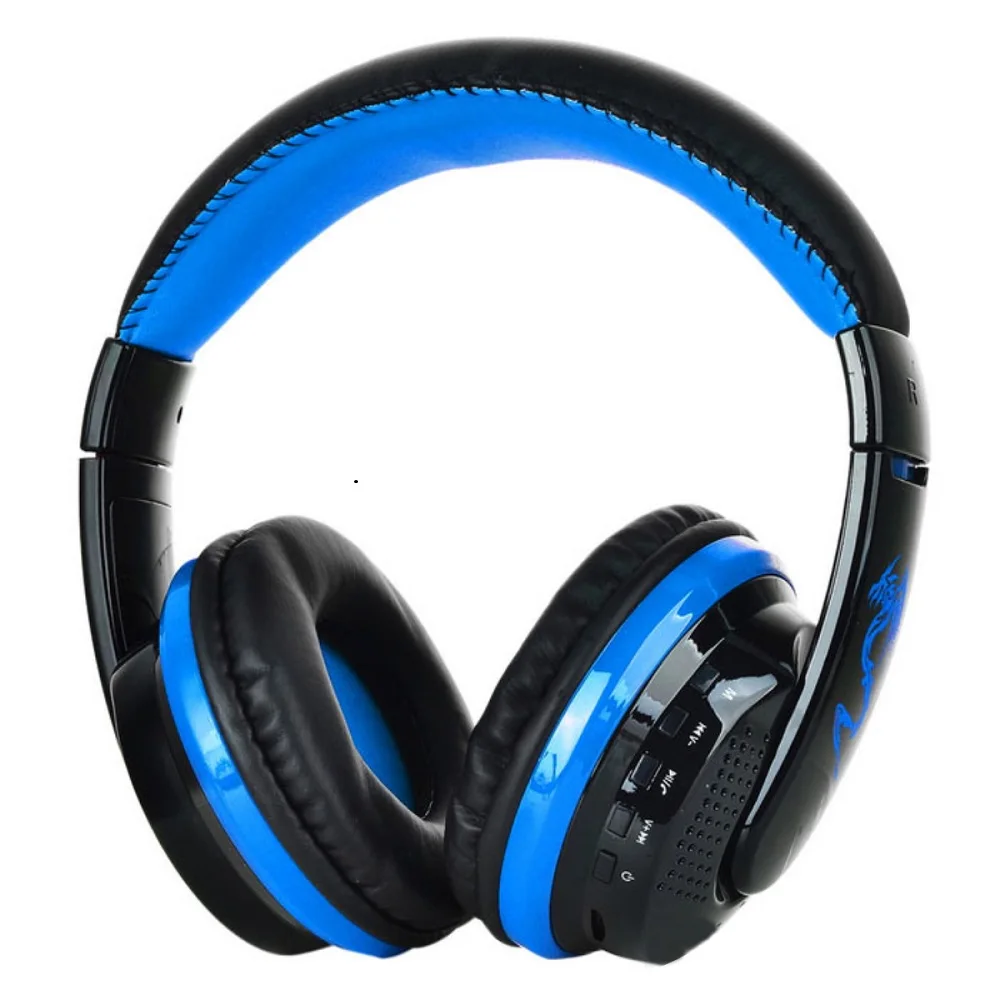 

New Bluetooth Headphone Voice Headset w/ Microphone FM/SD Card Headset For PC Laptop Phone MP3 Dropship Free Shipping
