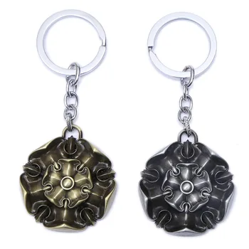 

2017 New Game of Thrones House Stark Baratheon Lannister Targaryen Arryn Tully Martell Tyrell Greyjoy badge Keychain toys