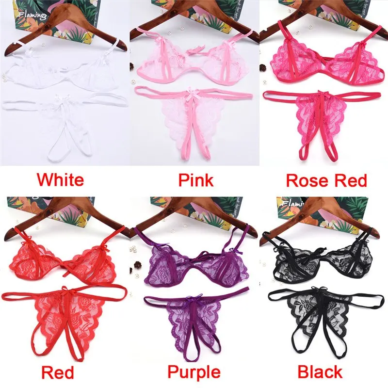 Sexy Costumes Sexy Bra+T Pants Women Lingerie Sexy Hot Erotic Underwear Transparent Baby Doll Exotic Apparel Babydoll Lingerie
