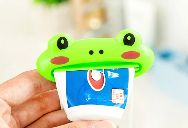 

Free shipping lovely Cartoon Multi purpose Extruding device Toothpaste Dispenser Facial Cleanser Extruding device #6088 Z1