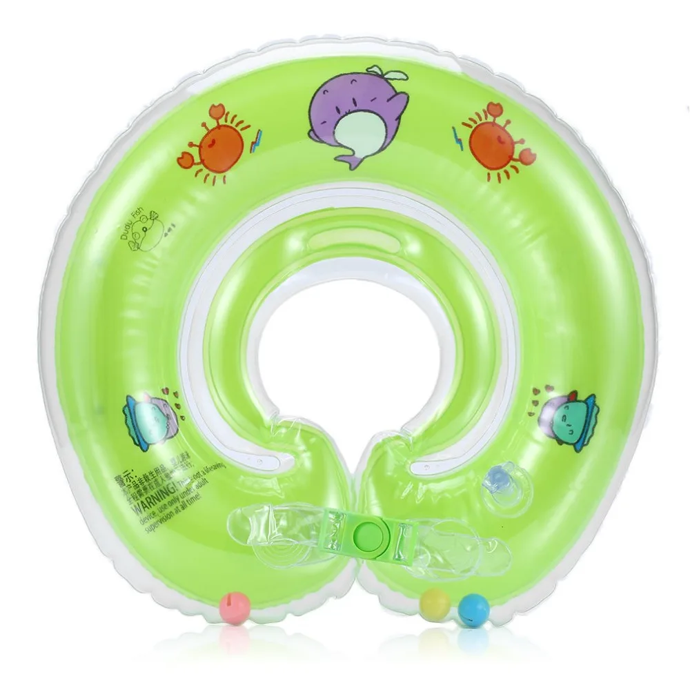 3pc Inflatable Circle Infant Adjustable Swimming Neck Baby Swim Ring Float Ring Safety Double Protecting Baby Swim Accessories