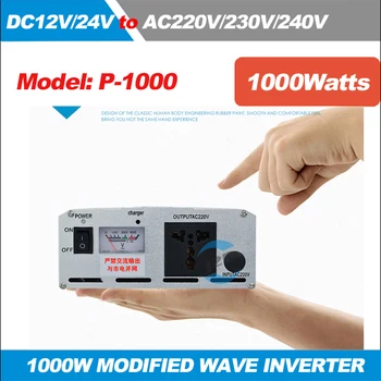 

P-1000 1KW/1000W(Peak 2000w) Solar Power Inverter 12V/24V DC to 220-240V AC Modified Wave Power