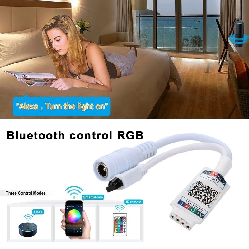 Прочный RGB Bluetooth контроллер с пультом дистанционного управления мини